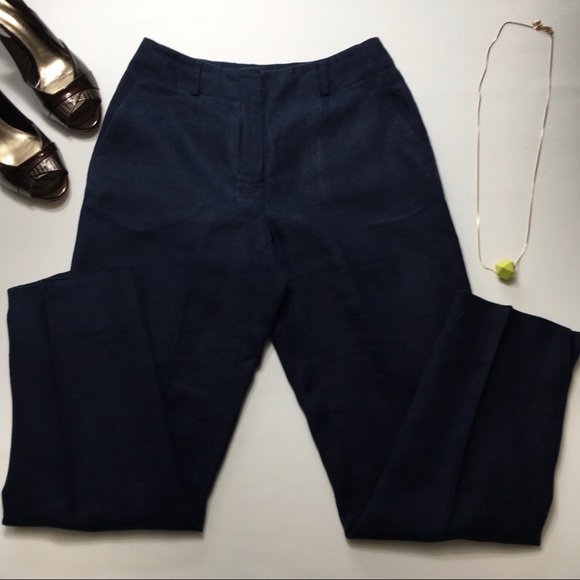 Talbots 100% Linen (Irish) Blue 2-piece Suit, sz 4 - Picture 7 of 8